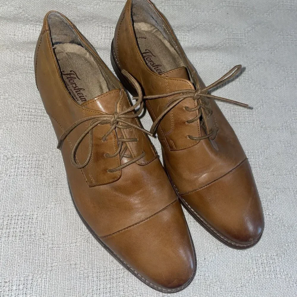 Florsheim Men’s Dress Shoes Size 12 3E Brown Leather Captoe Business Formal